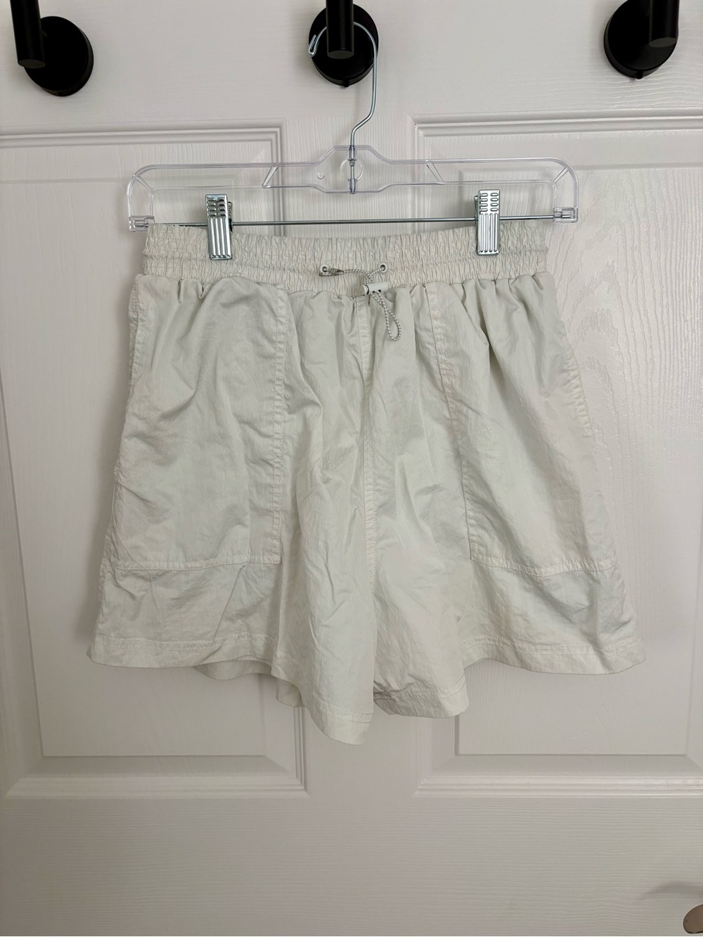 Free people Women’s Elastic-Waist Casual Shorts - Cream